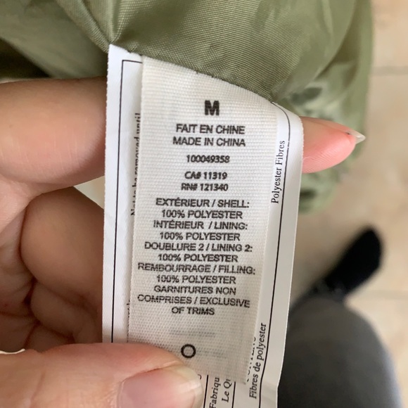 Garage Puff Parka in Olive - Picture 12 of 14